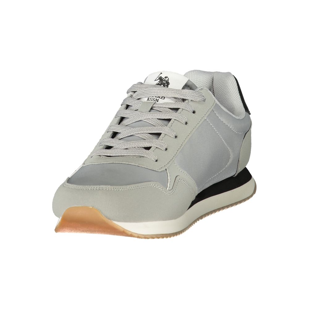 U.S. POLO ASSN. Gray Polyurethane Men's Men's Sneaker