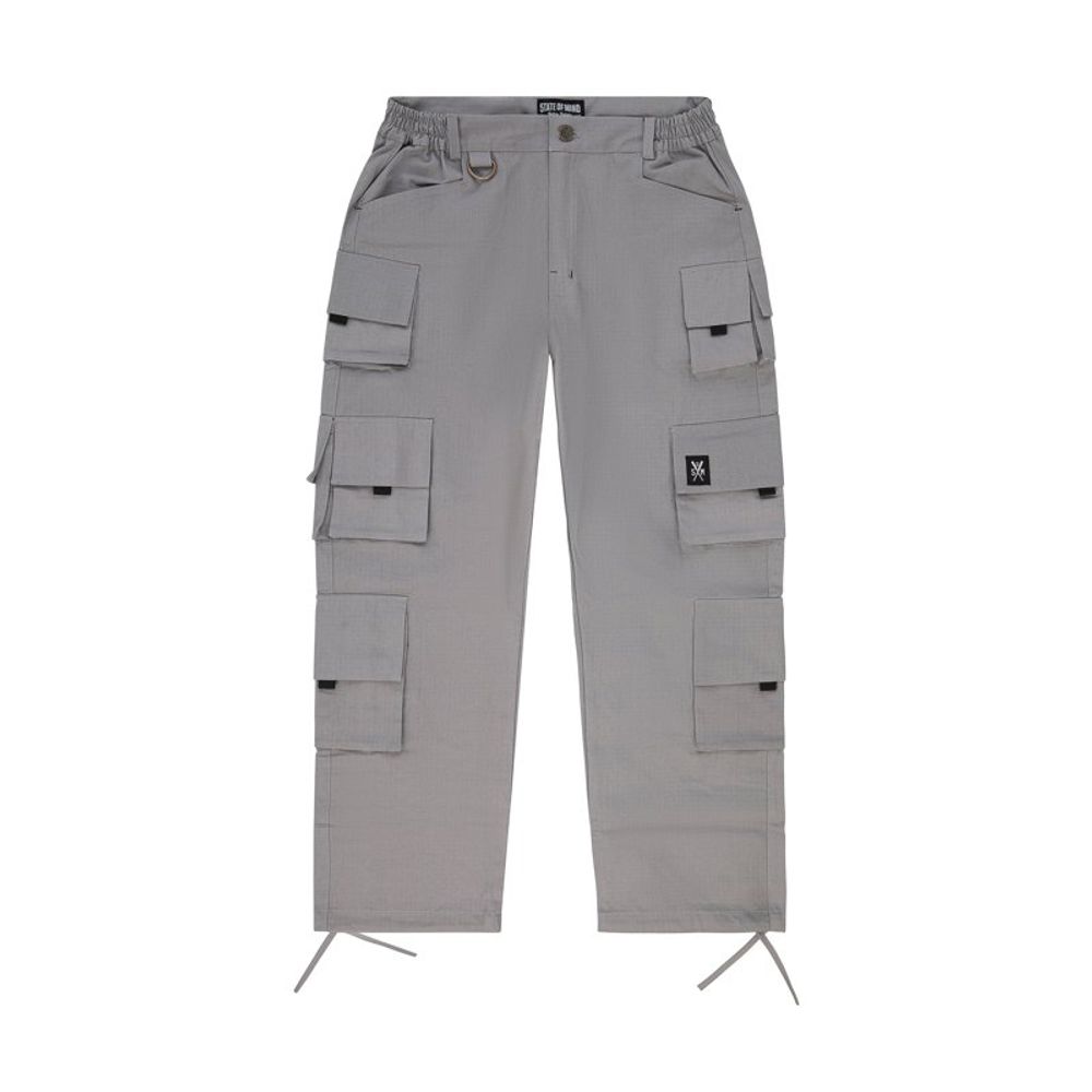 5TATE OF MIND Gray Cotton Cargo Men's Pants