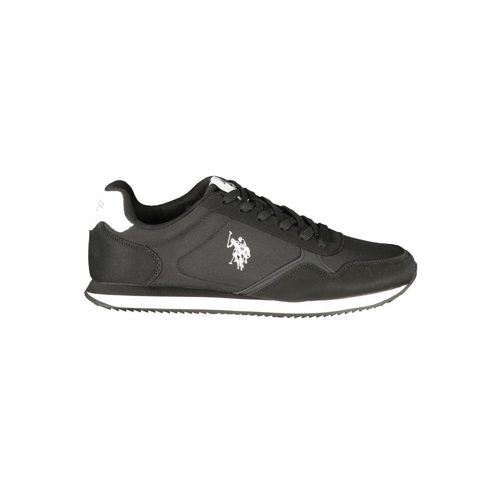 U.S. POLO ASSN. Black Polyurethane Men's Men's Sneaker