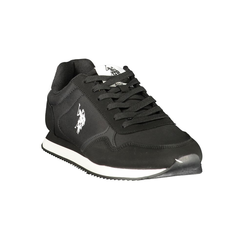 U.S. POLO ASSN. Black Polyurethane Men's Men's Sneaker