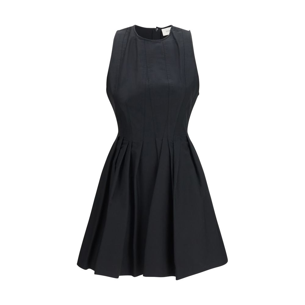 Max Mara Black Cotton Casual Women's Dress