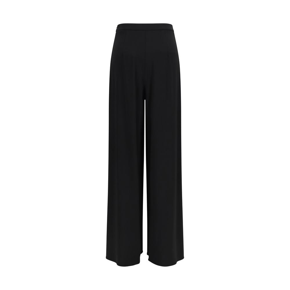 Max Mara Pure Black Viscose Casual Women's Pants