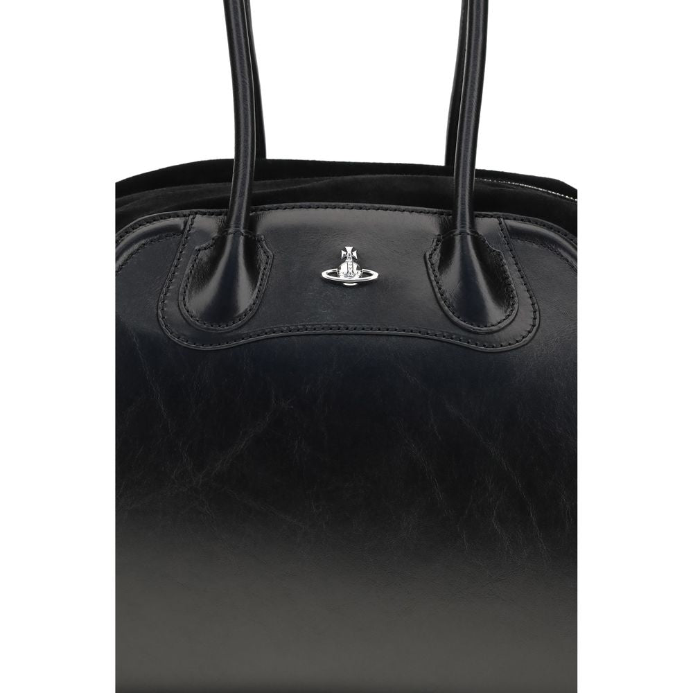 Vivienne Westwood Black Calf Leather Bos Taurus Shoulder Women's Bag