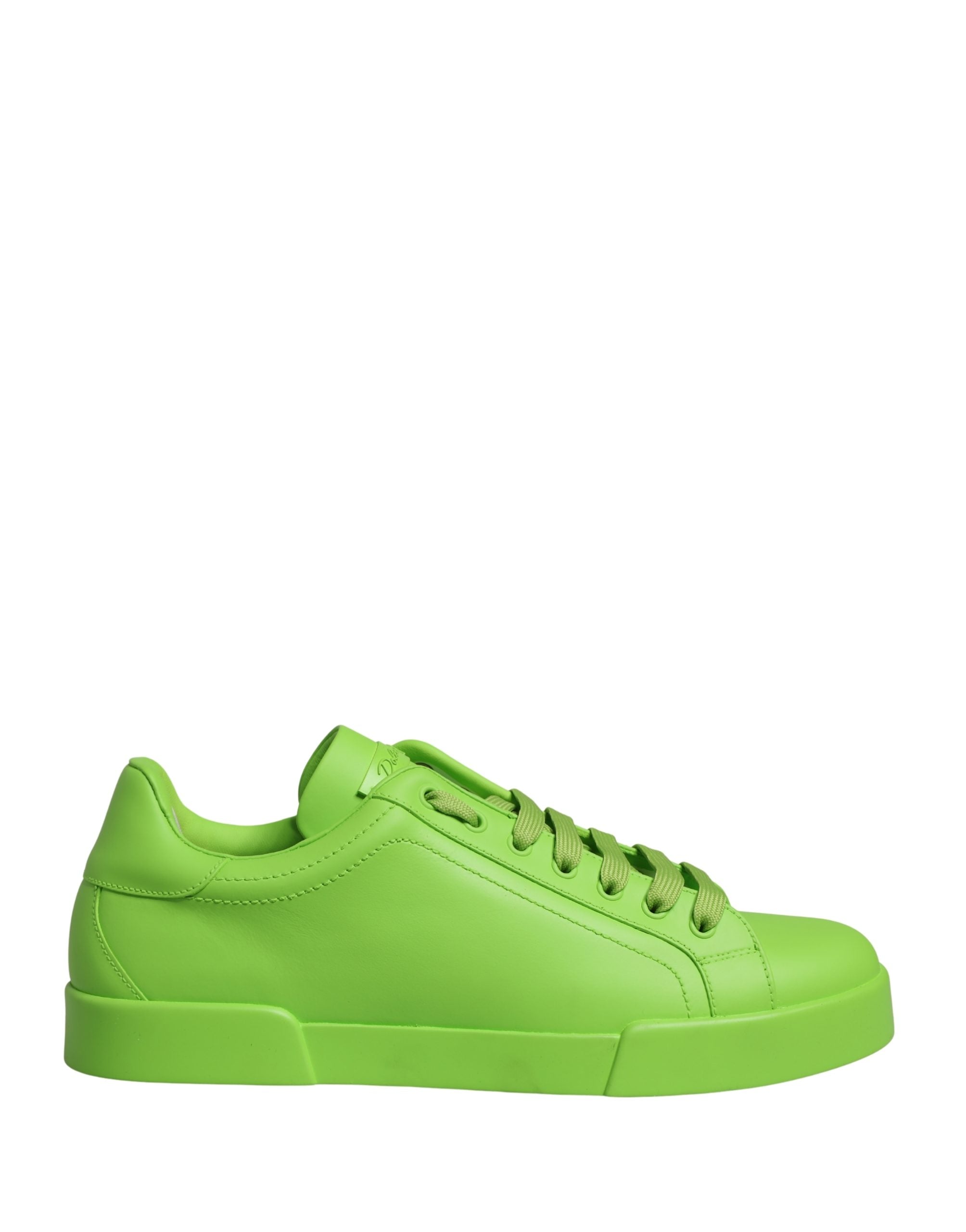 Dolce & Gabbana Green Leather Portofino Low Top Sneakers Men's Shoes