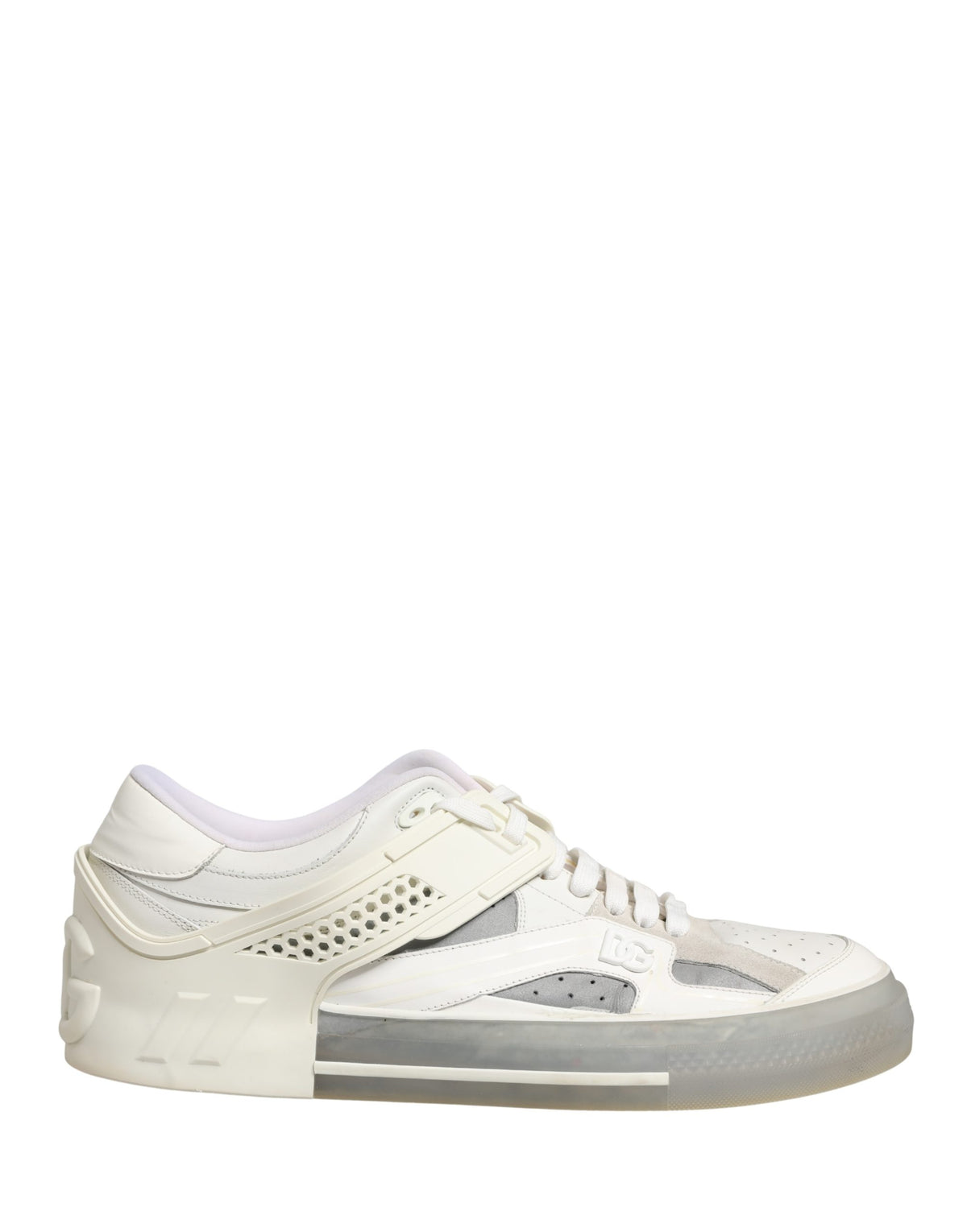 Dolce & Gabbana White Low Top Custom 2.Zero Sneakers Men's Shoes (Pre-Owned)
