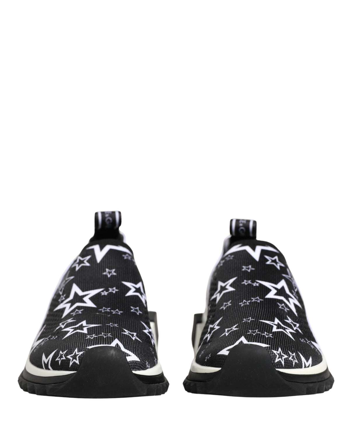 Dolce & Gabbana Black Stars Logo SORRENTO Sneakers Women's Shoes