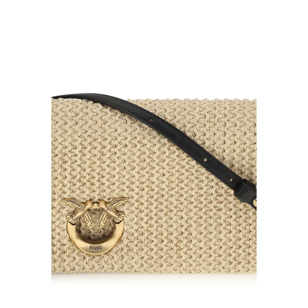 PINKO Beige Polypropylene Shoulder Women's Bag