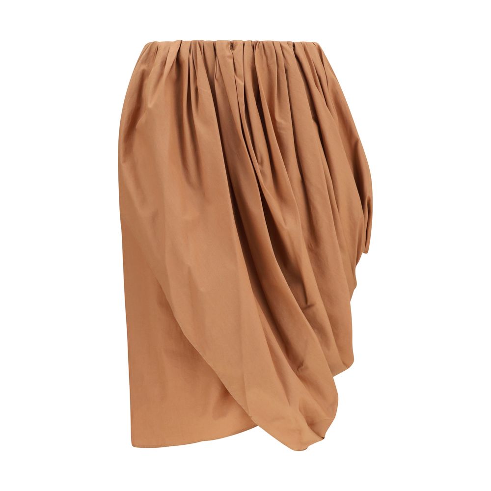 Chloé Beige Cotton Midi Women's Skirt