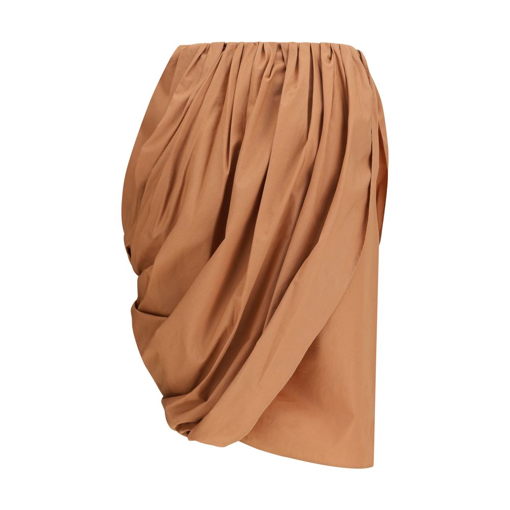 Chloé Beige Cotton Midi Women's Skirt