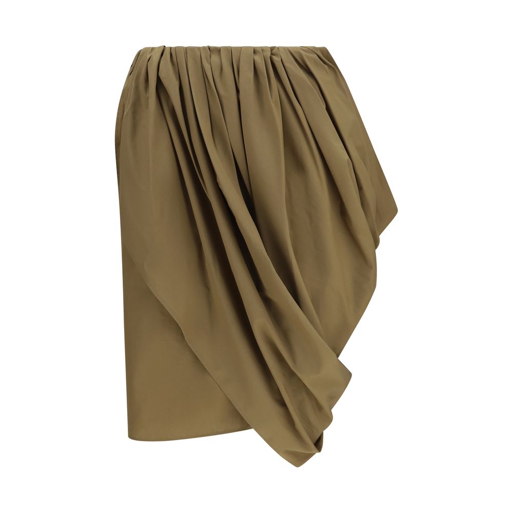 Chloé Bicolor Cotton Midi Women's Skirt