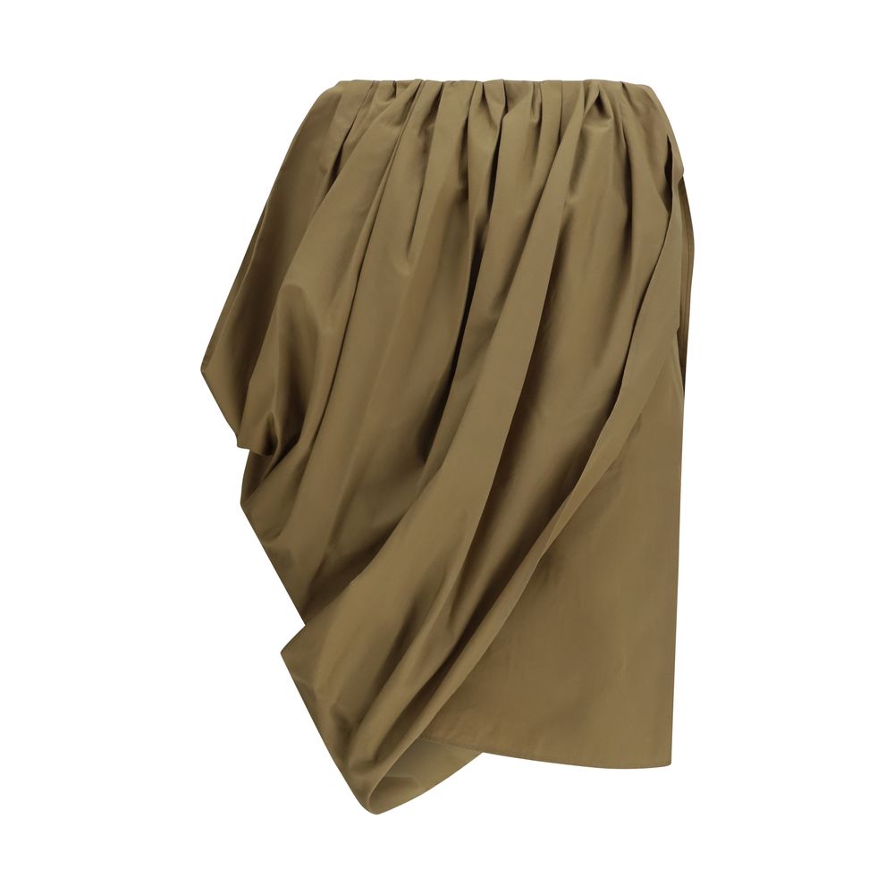 Chloé Bicolor Cotton Midi Women's Skirt