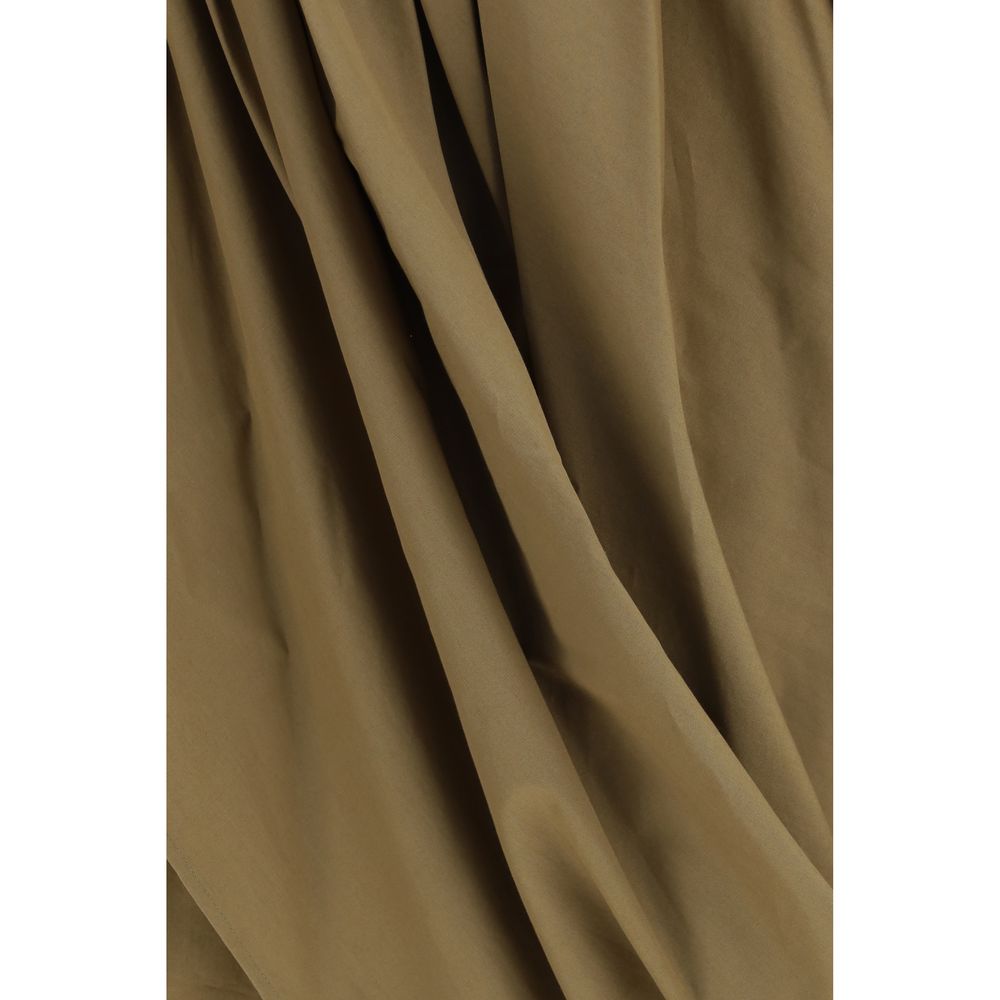 Chloé Bicolor Cotton Midi Women's Skirt