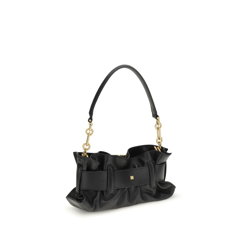Balmain Black Calf Leather Bos Taurus Shoulder Women's Bag