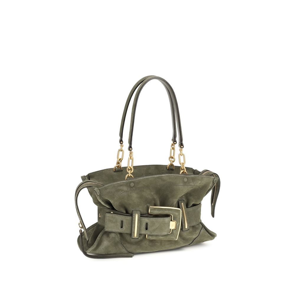 Balmain Bicolor Calf Leather Bos Taurus Women's Handbag
