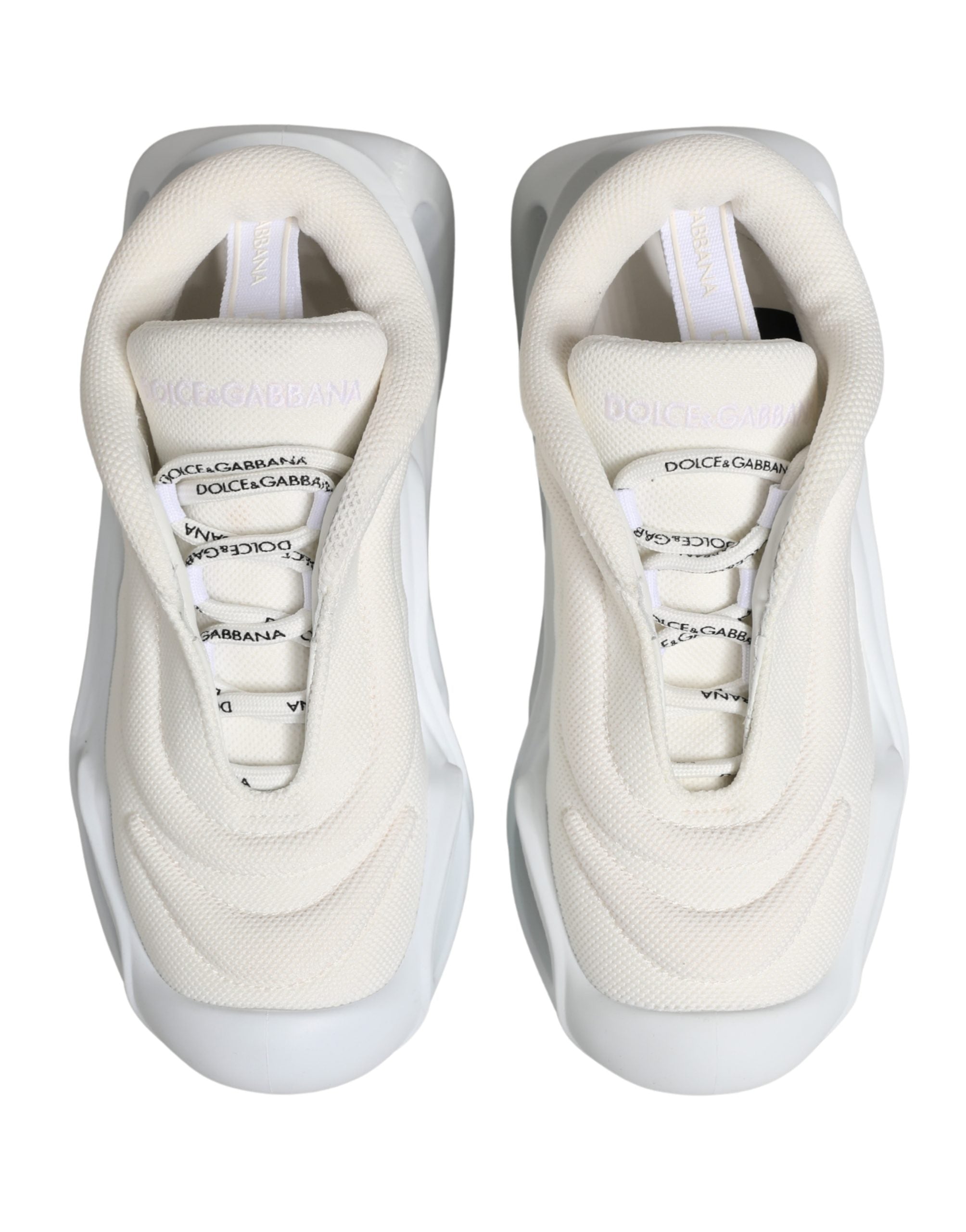 Dolce & Gabbana White Slip On Wave Low Top Sneakers Women's Shoes (Pre-Owned)