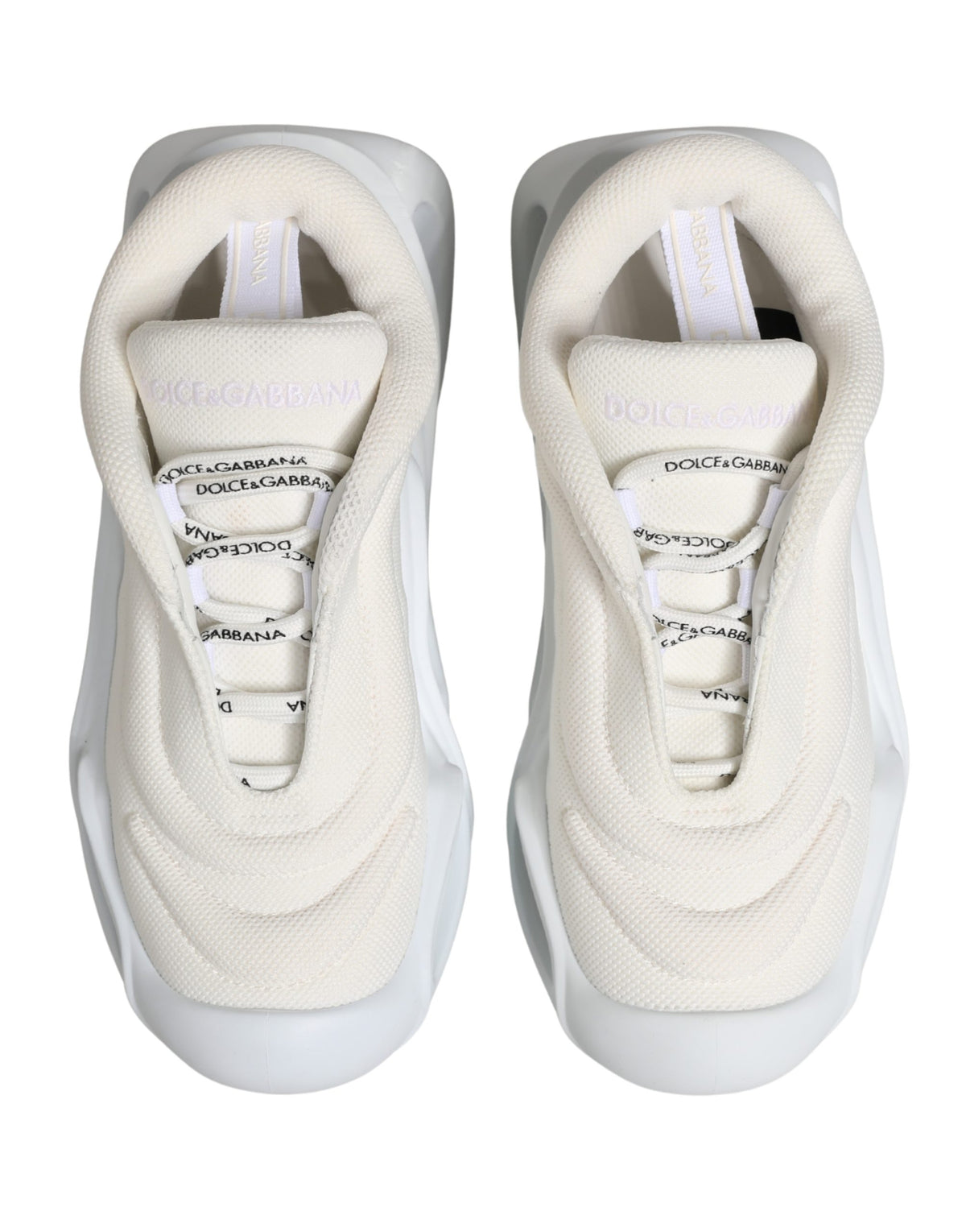 Dolce & Gabbana White Slip On Wave Low Top Sneakers Women's Shoes (Pre-Owned)