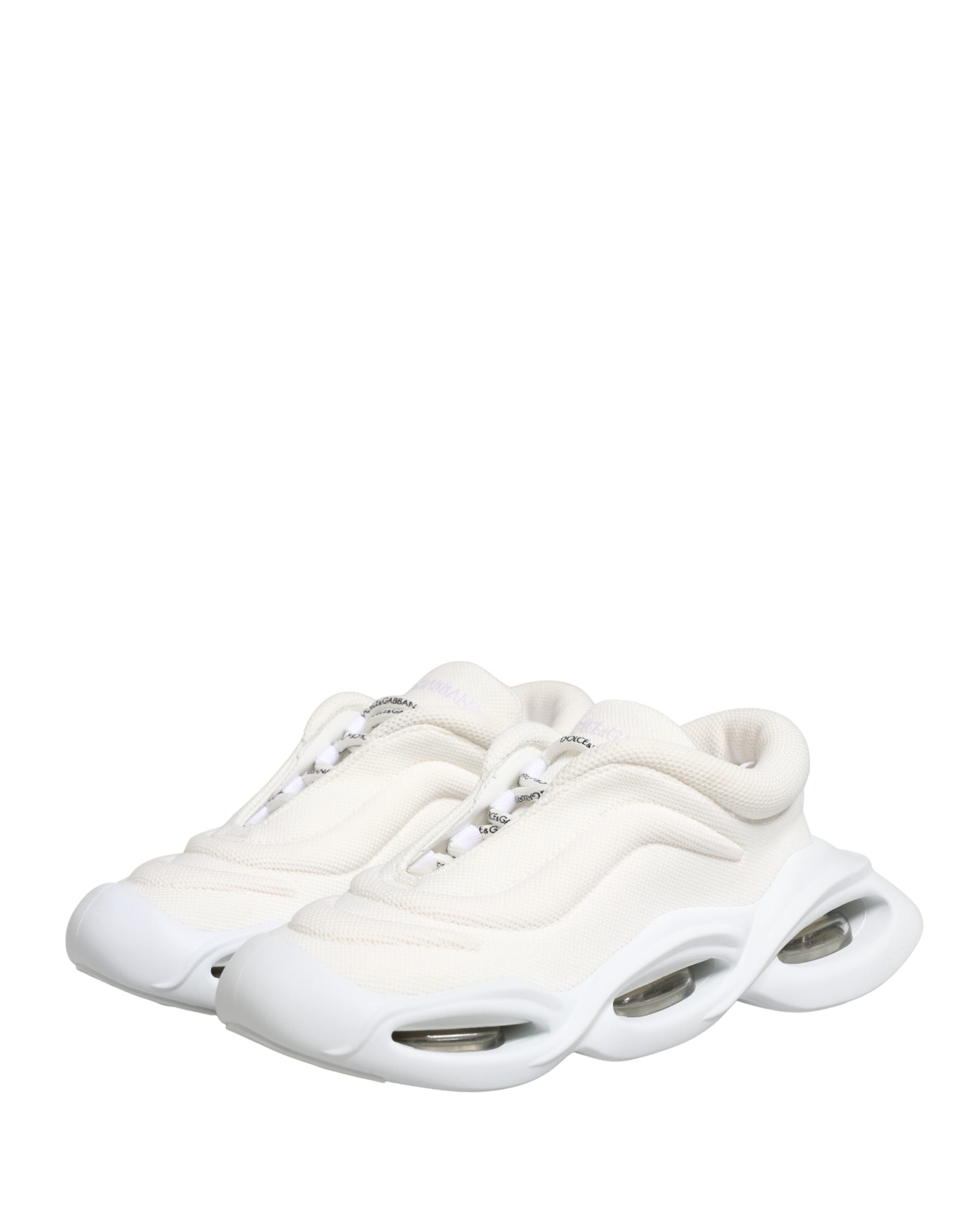 Dolce & Gabbana White Slip On Wave Low Top Sneakers Women's Shoes (Pre-Owned)