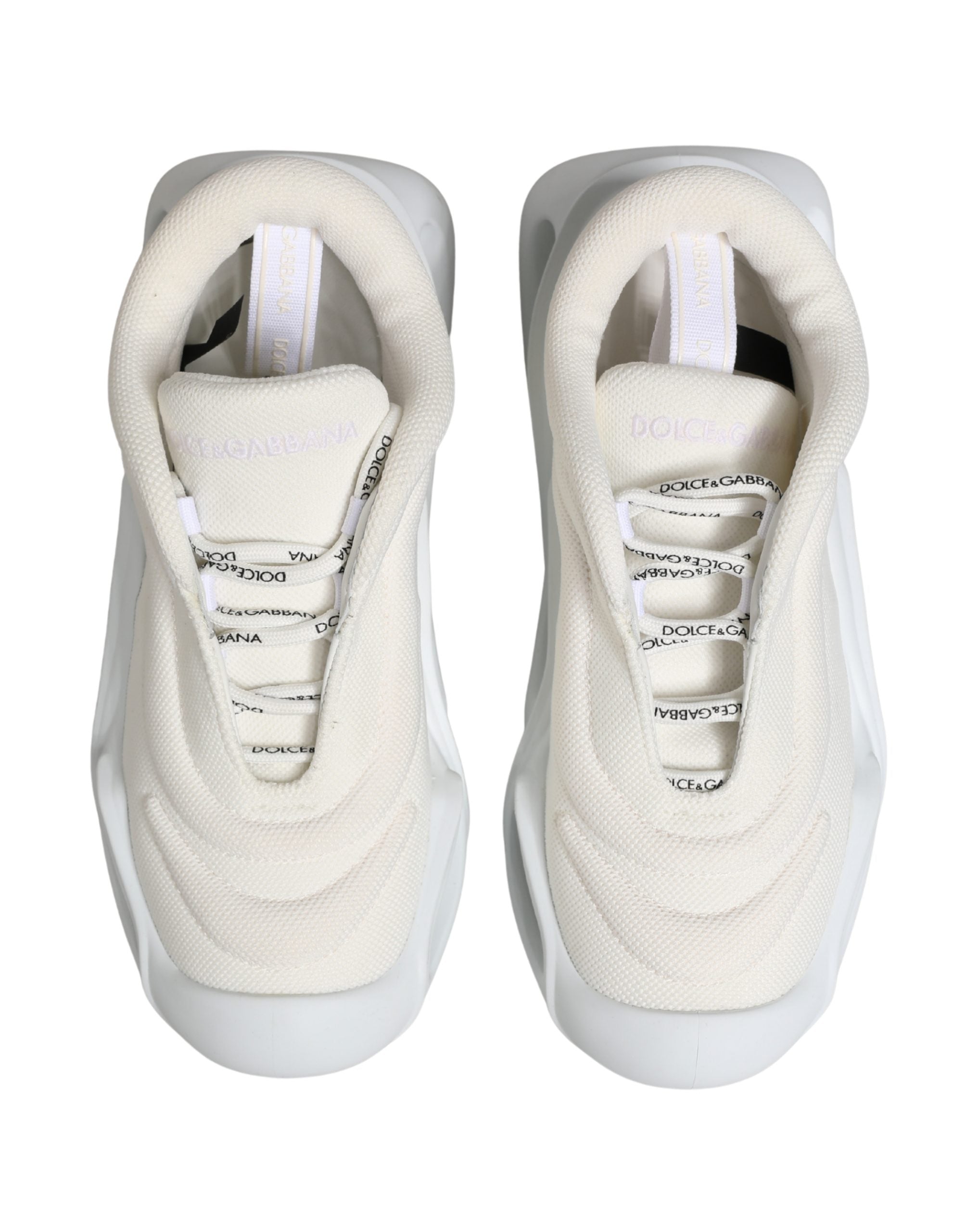 Dolce & Gabbana White Slip On Wave LowTop Sneakers Women's Shoes (Pre-Owned)