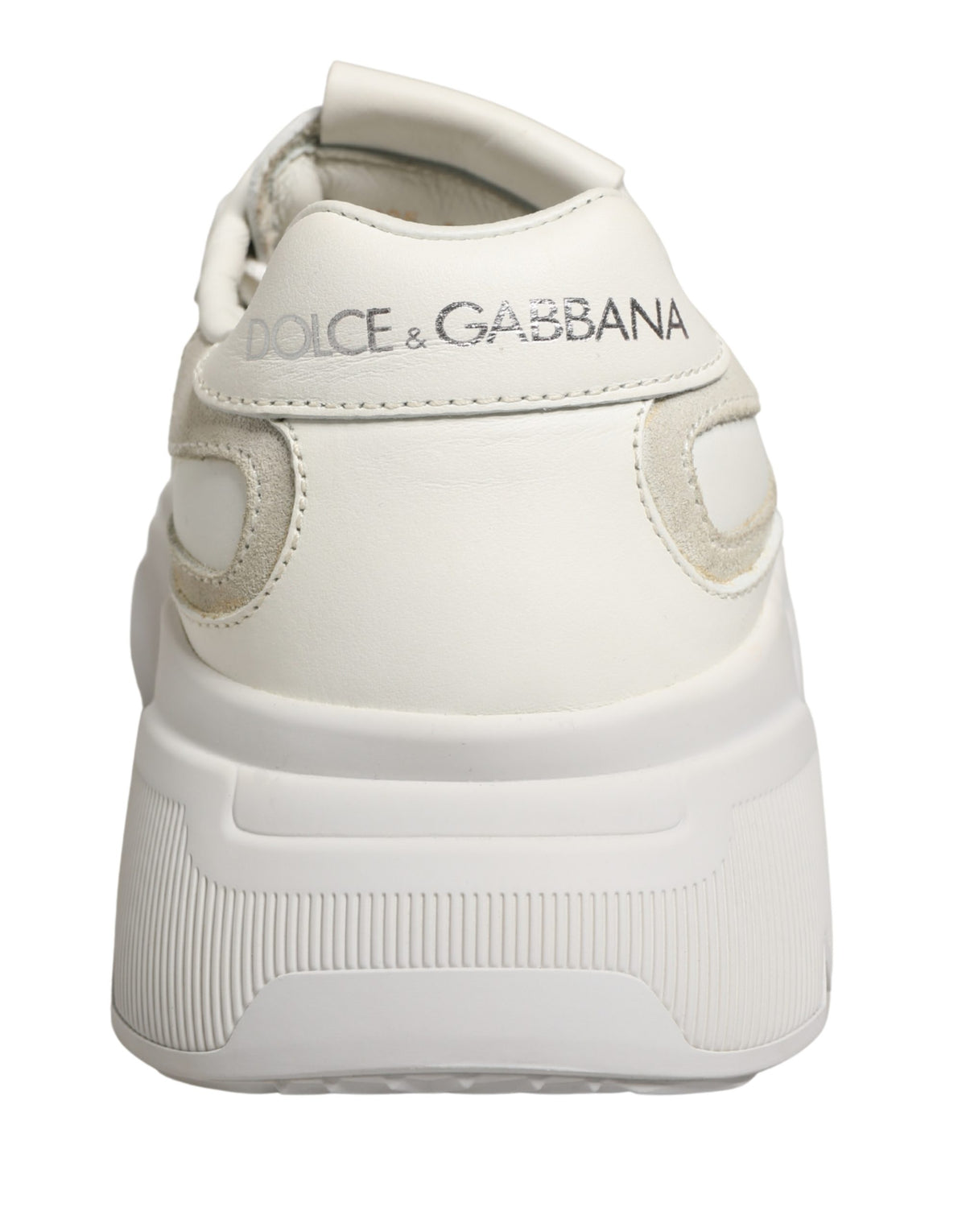 Dolce & Gabbana White Leather Daymaster Low Top Sneakers Men's Shoes