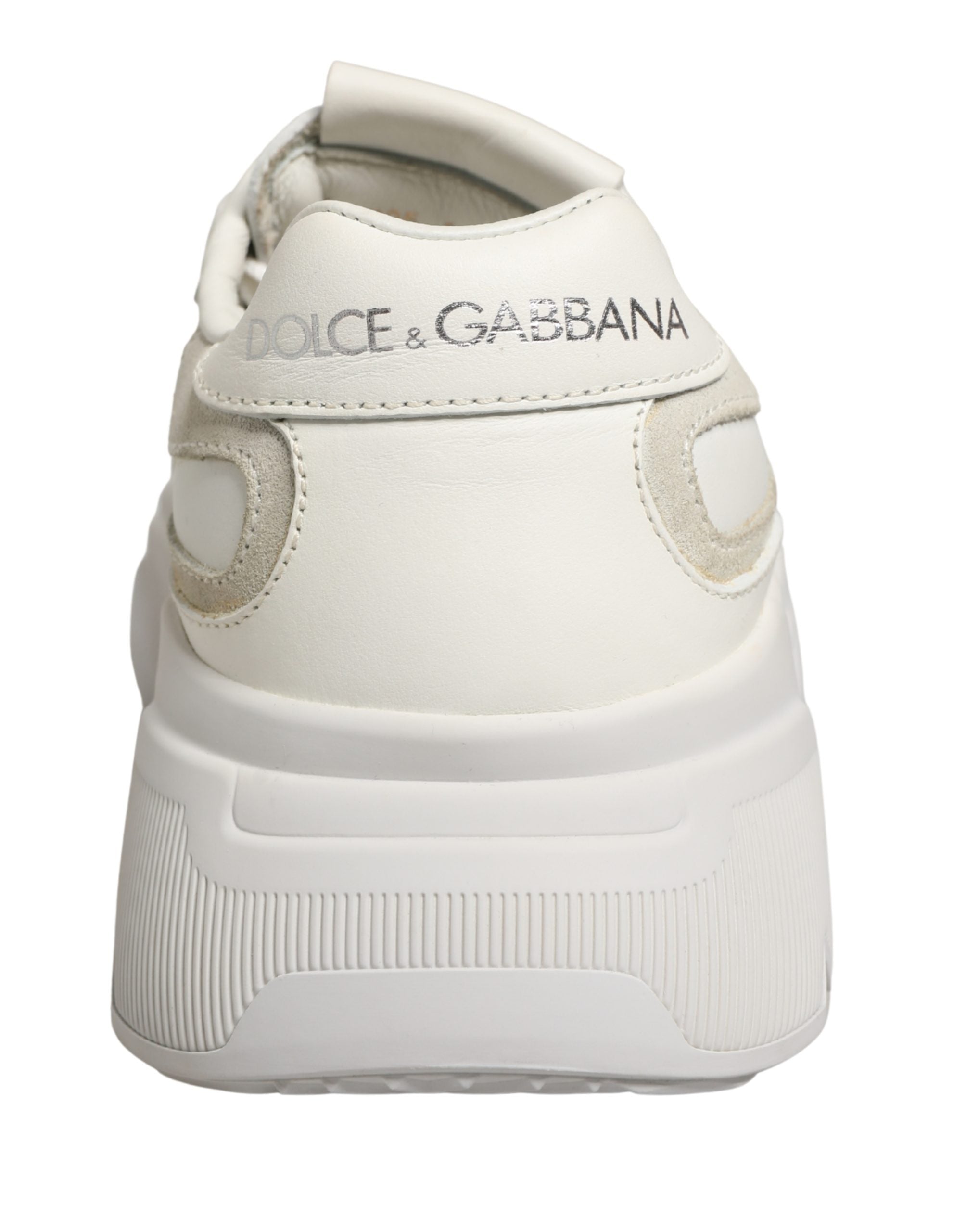 Dolce & Gabbana White Leather Daymaster Low Top Sneakers Men's Shoes