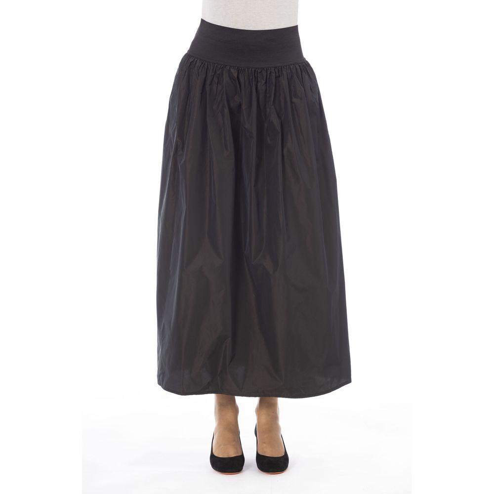 Alpha Studio Brown Polyester Women Women's Skirt