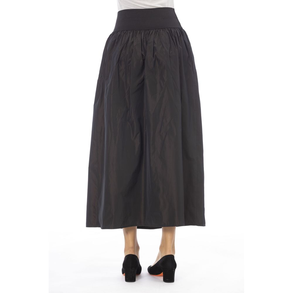 Alpha Studio Brown Polyester Women Women's Skirt