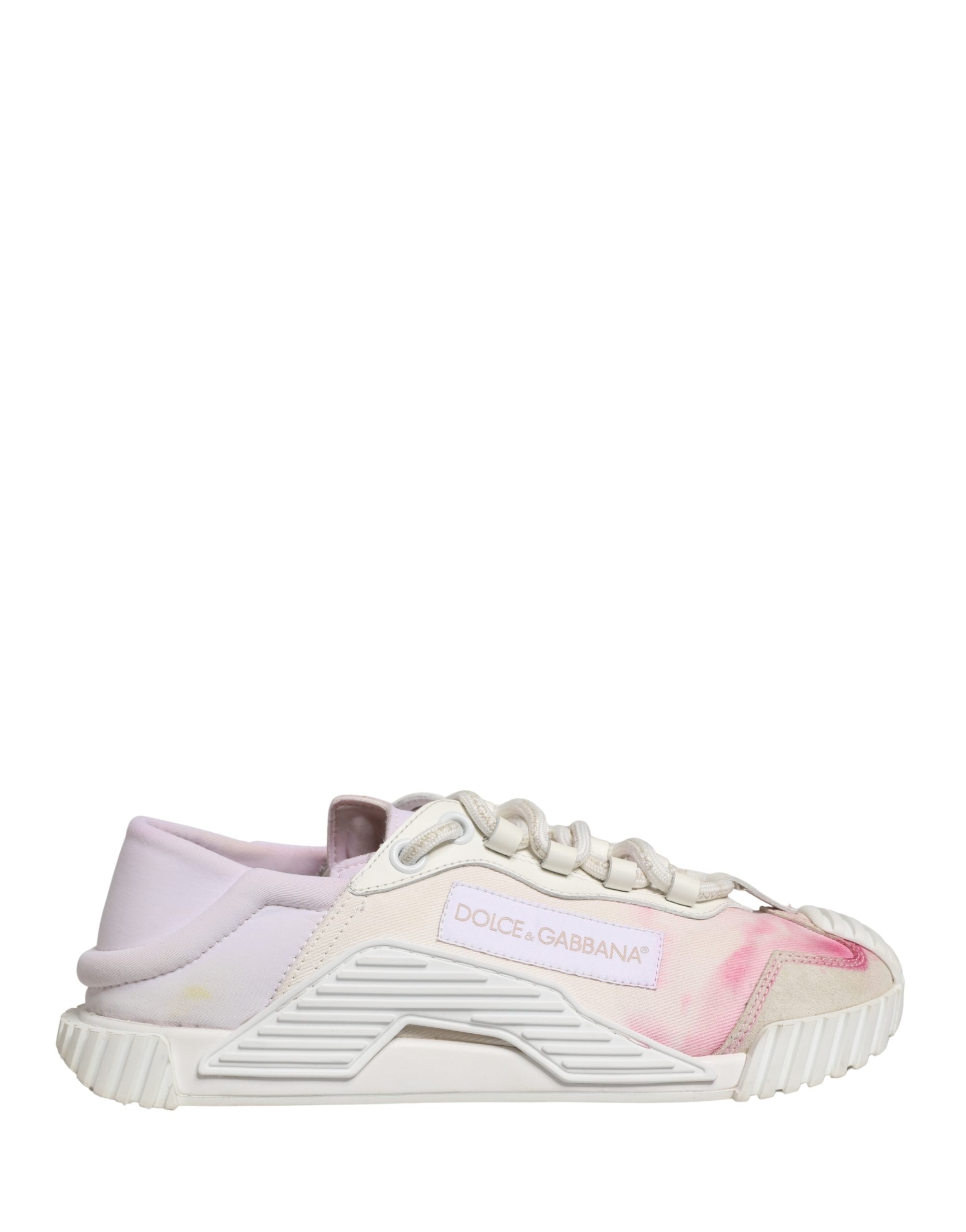 Dolce & Gabbana White NS1 Lace Up Low Top Sneakers Women's Shoes (Pre-Owned)
