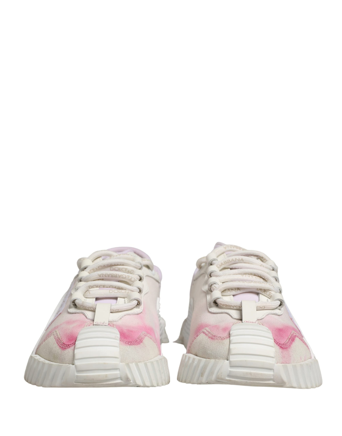 Dolce & Gabbana White NS1 Lace Up Low Top Sneakers Women's Shoes (Pre-Owned)