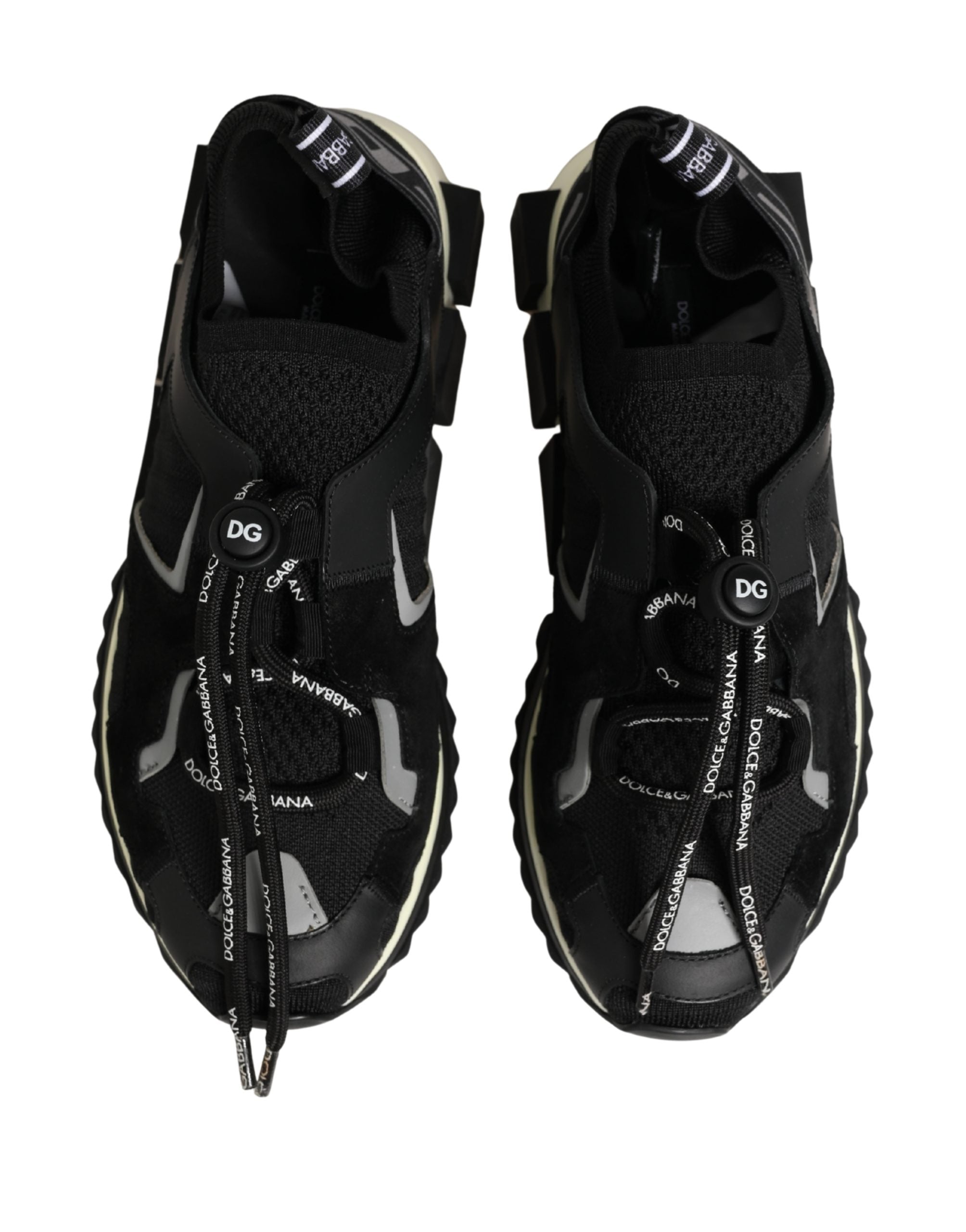 Dolce & Gabbana Black Mesh Sorrento Trekking Sneakers Women's Shoes (Pre-Owned)