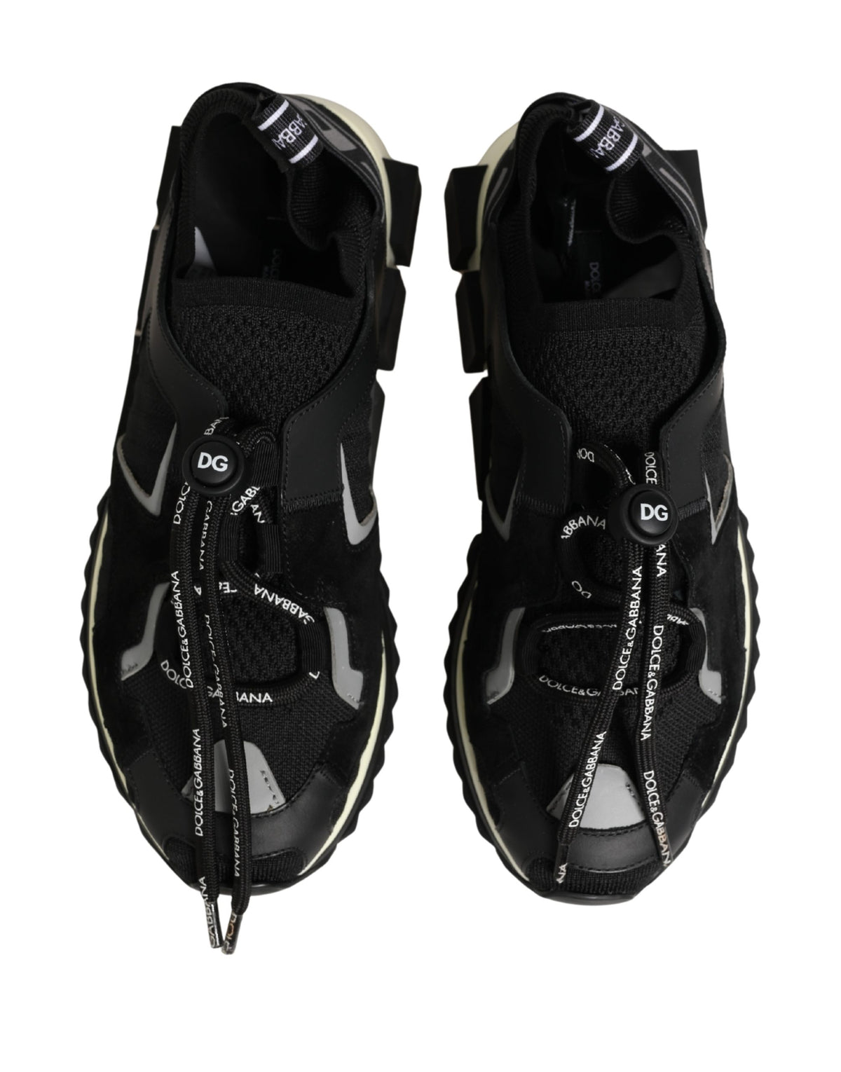 Dolce & Gabbana Black Mesh Sorrento Trekking Sneakers Women's Shoes (Pre-Owned)