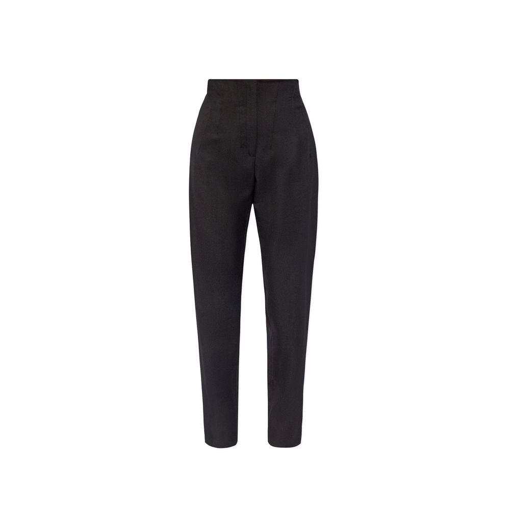 Alaïa Black Elastane Dress Women's Pants