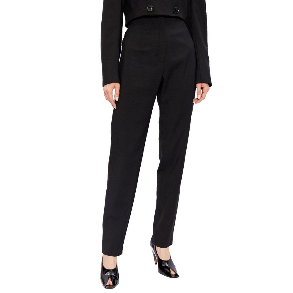 Alaïa Black Elastane Dress Women's Pants