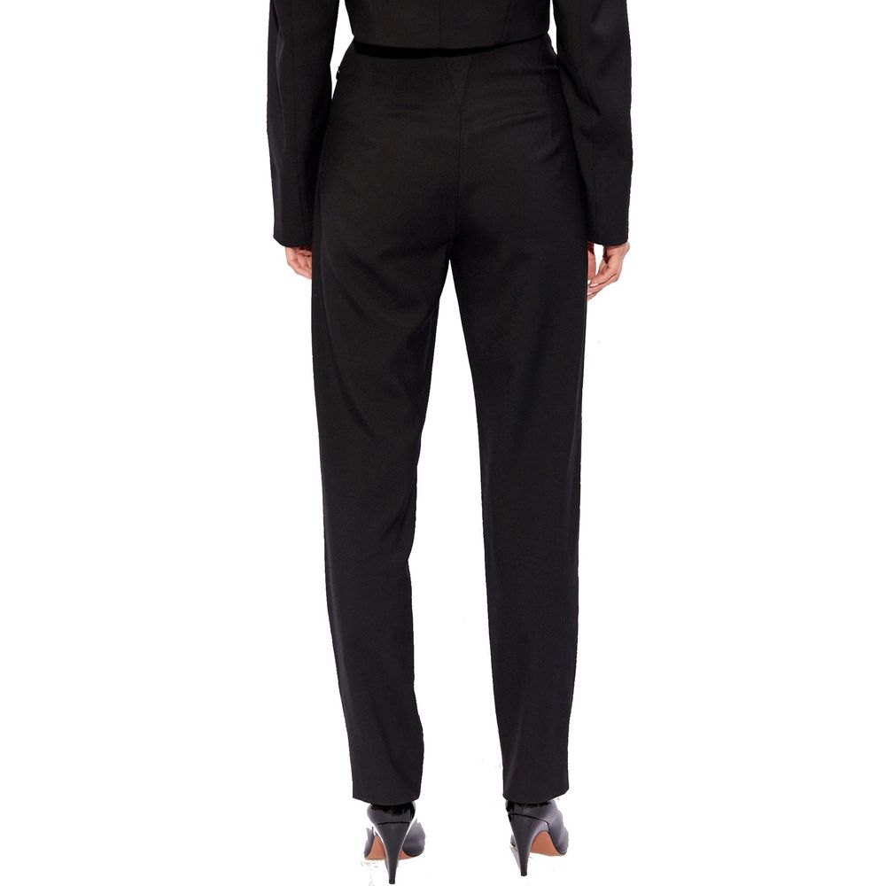 Alaïa Black Elastane Dress Women's Pants