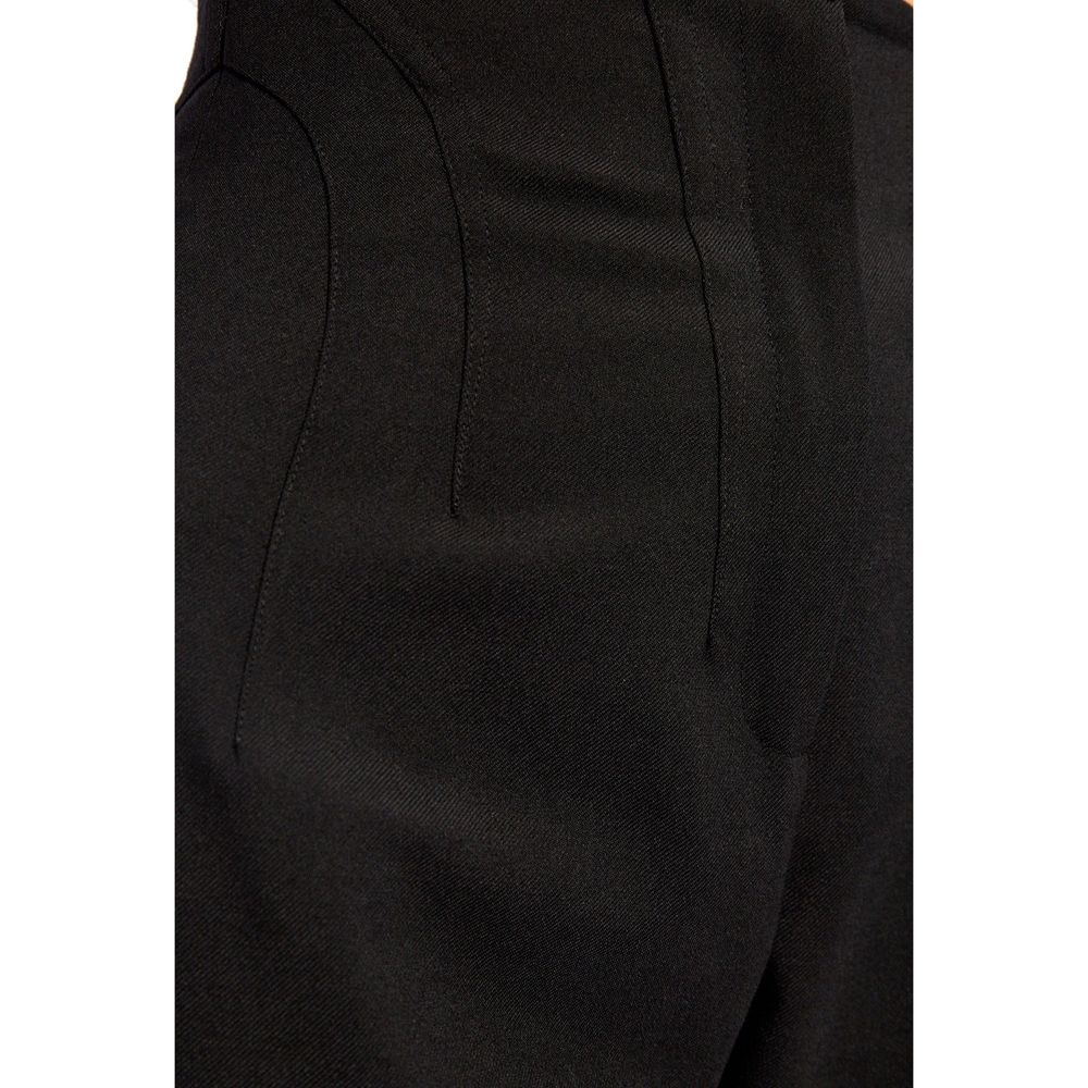 Alaïa Black Elastane Dress Women's Pants