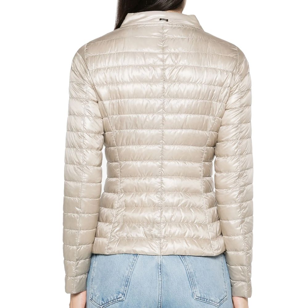 Herno Beige Polyamide Full-Length Women's Jacket