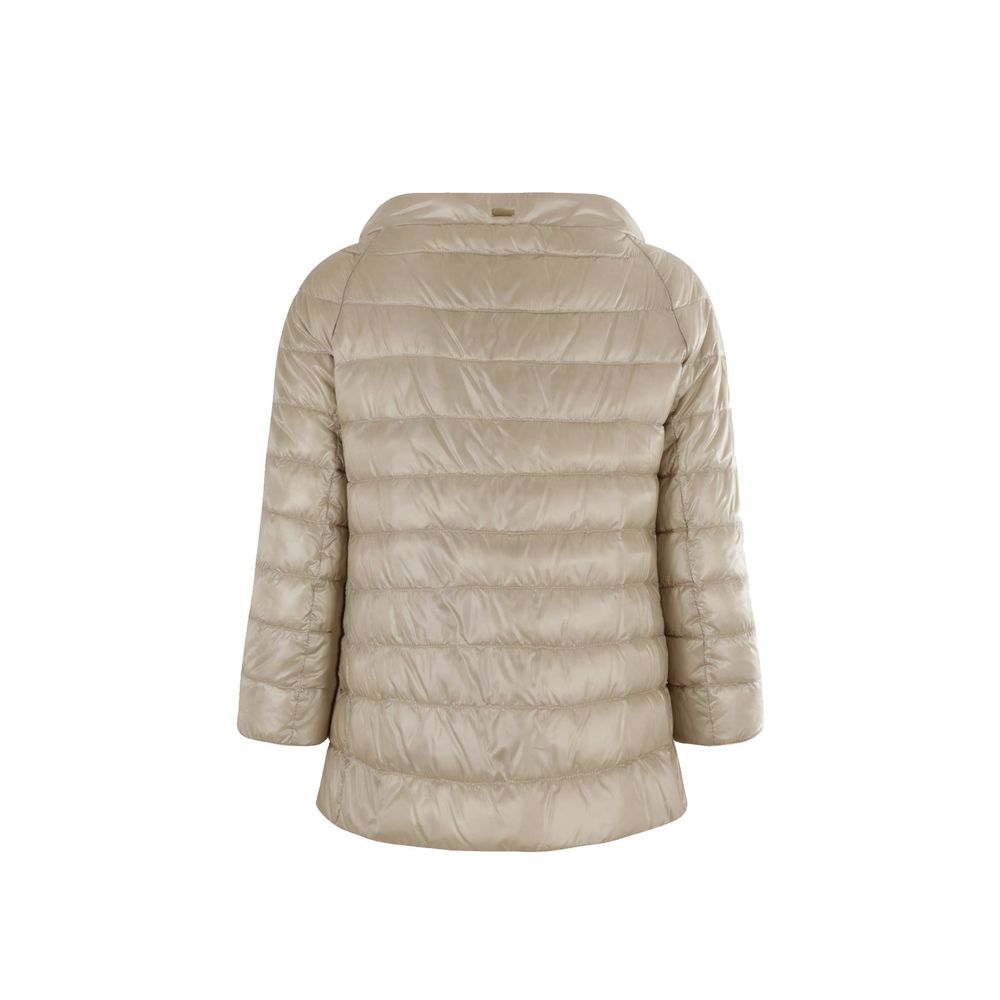 Herno Beige Polyamide Full-Length Women's Jacket