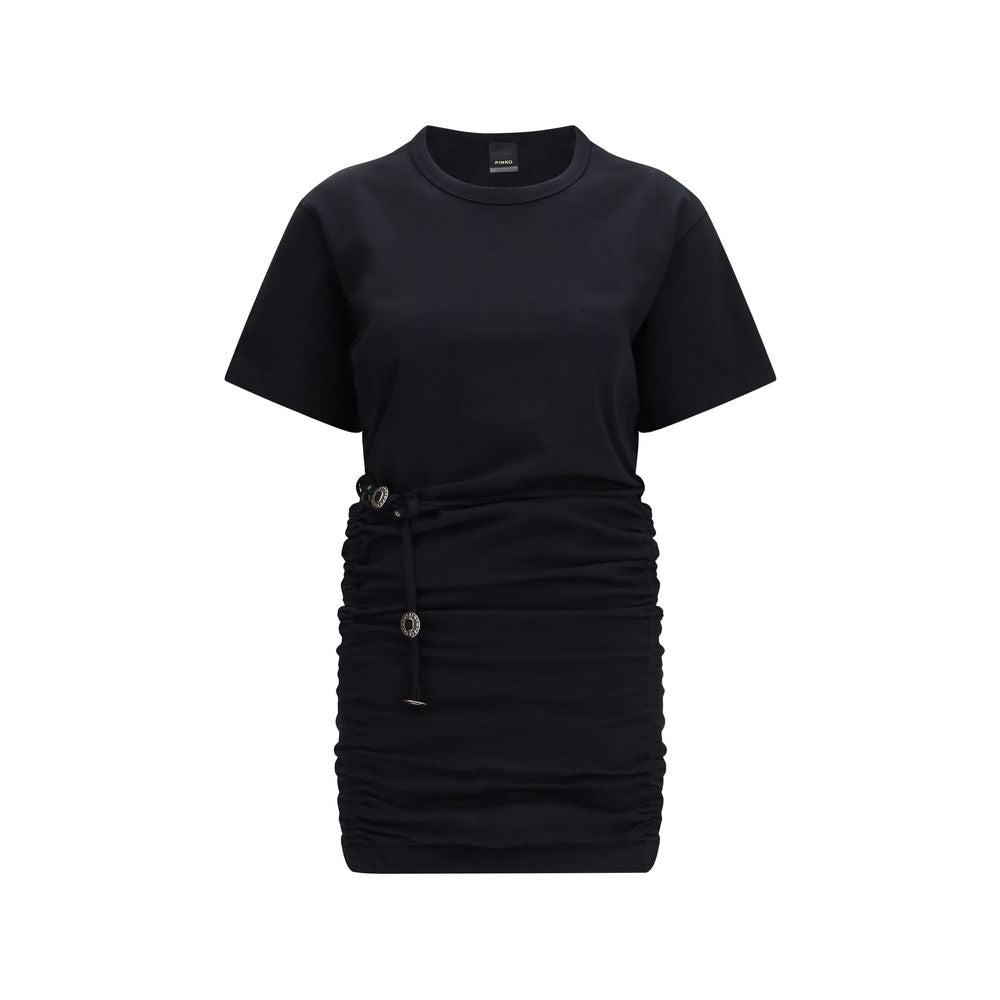 PINKO Black Cotton Casual Women's Dress