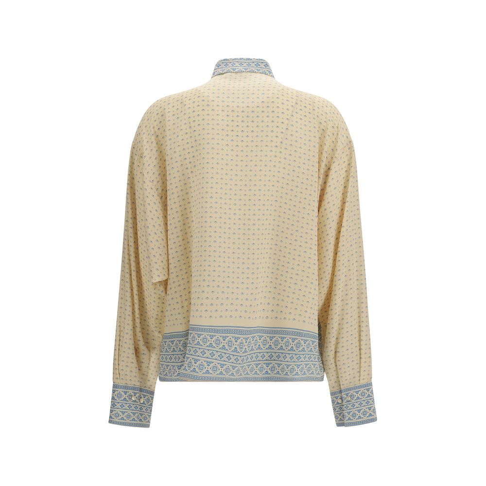 Ermanno Scervino Beige Silk Women's Shirt