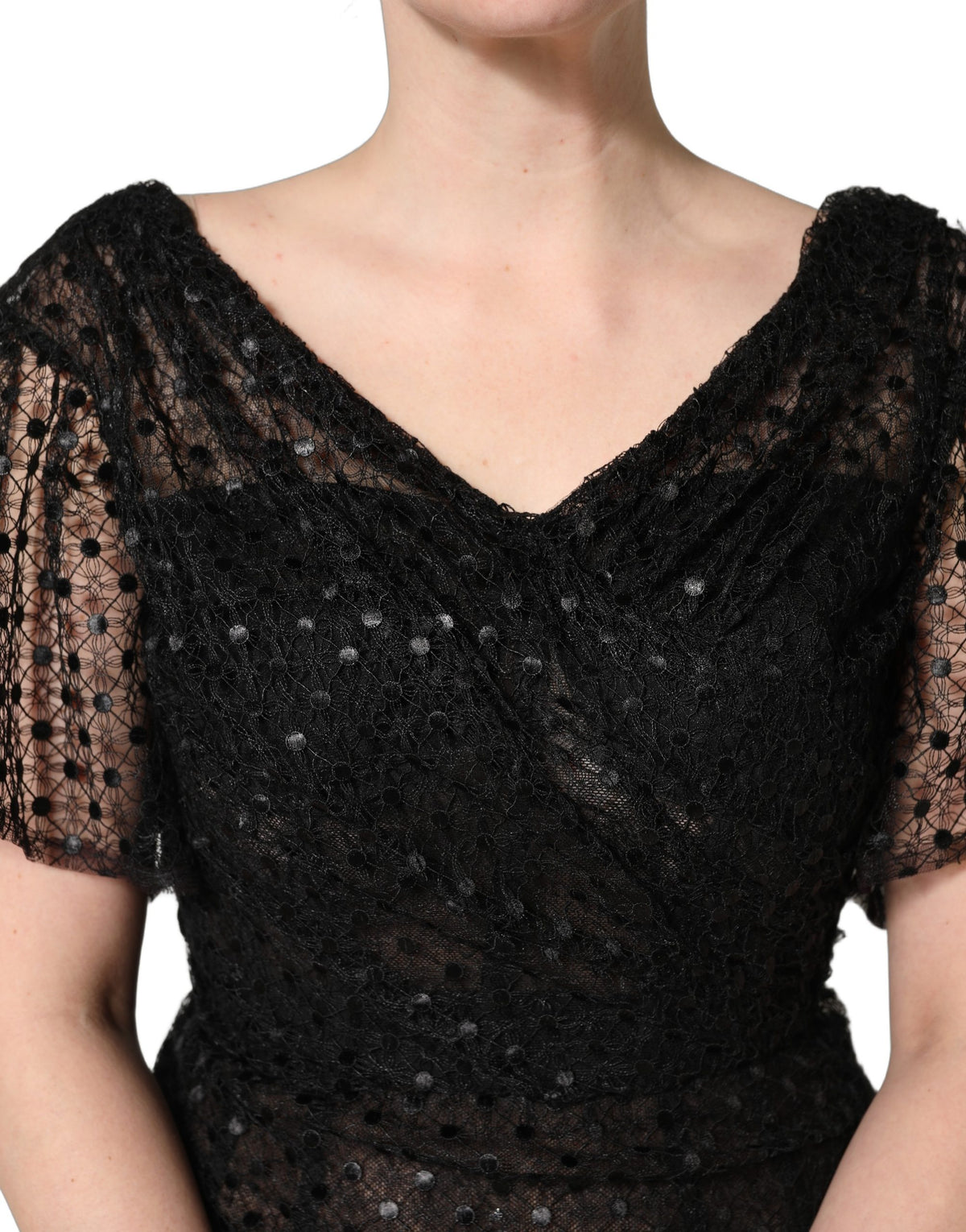 Dolce & Gabbana Black Sequinned Mermaid Evening Gown Women's Dress