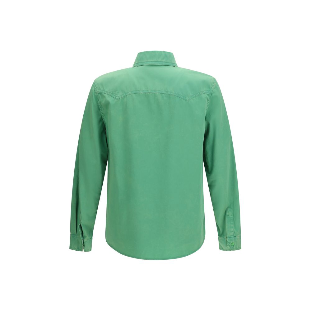 Versace Bicolor Cotton Shortsleeve Men's Shirt