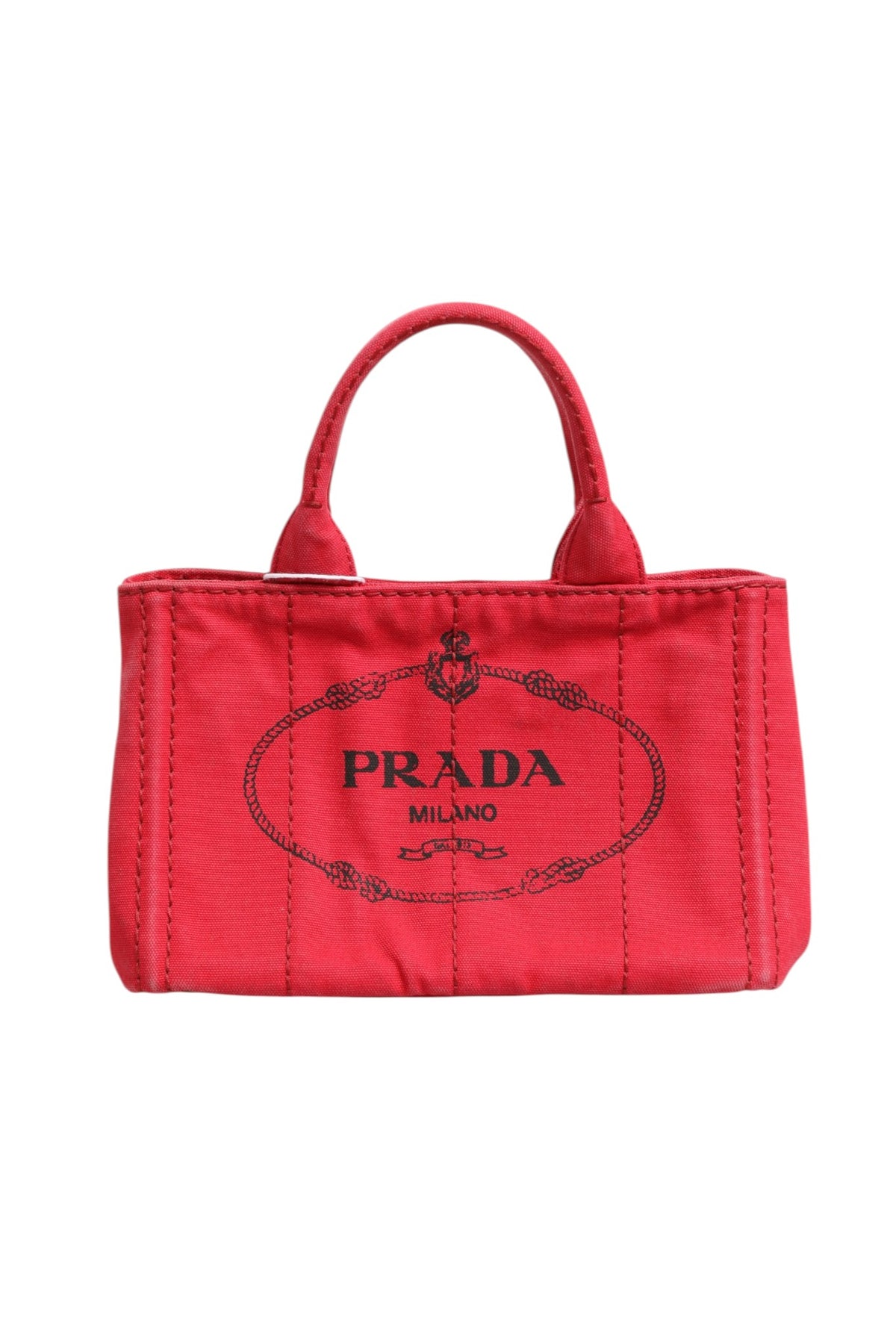 Prada Canapa Mini Canvas Women's Tote (Pre-Owned)