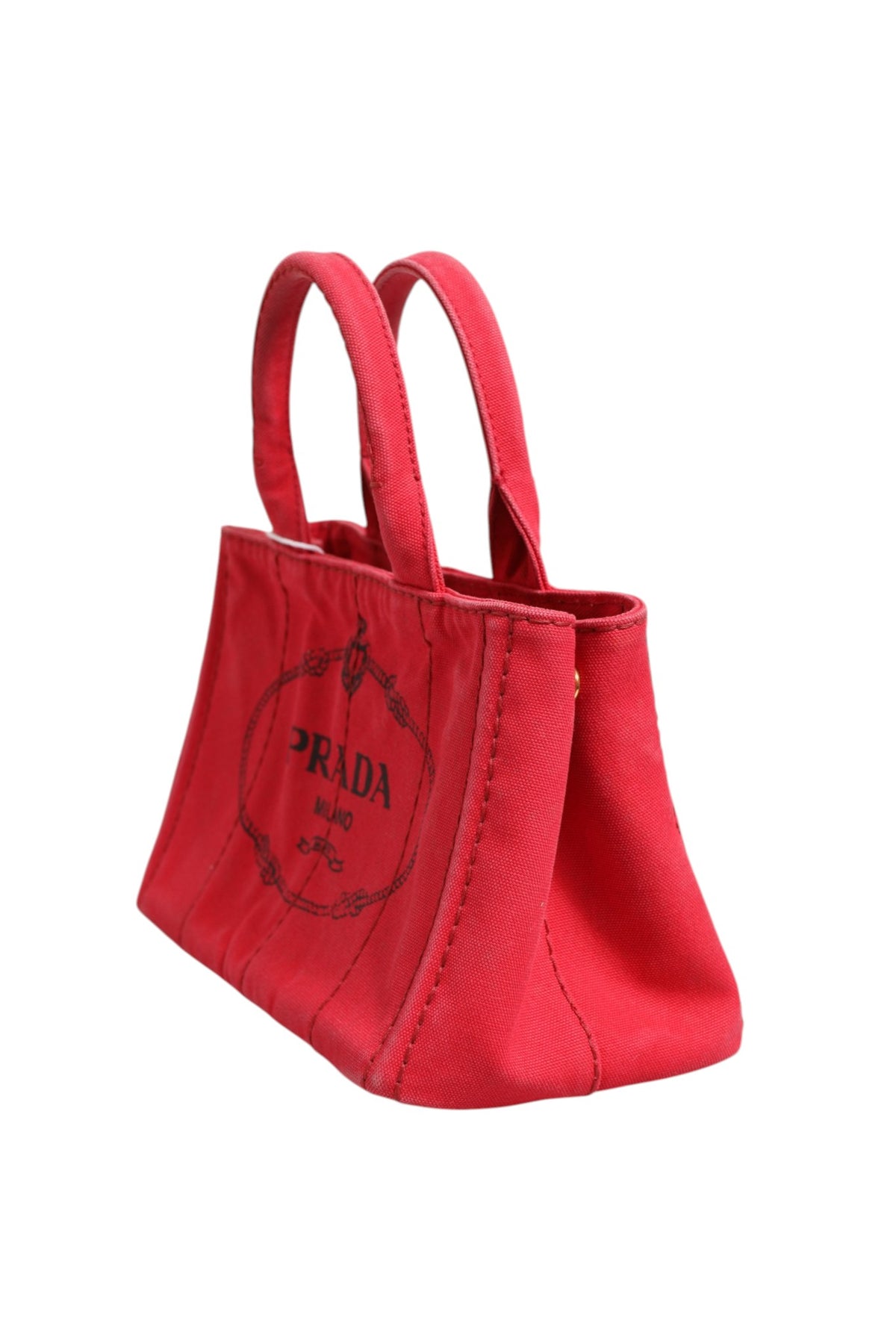Prada Canapa Mini Canvas Women's Tote (Pre-Owned)