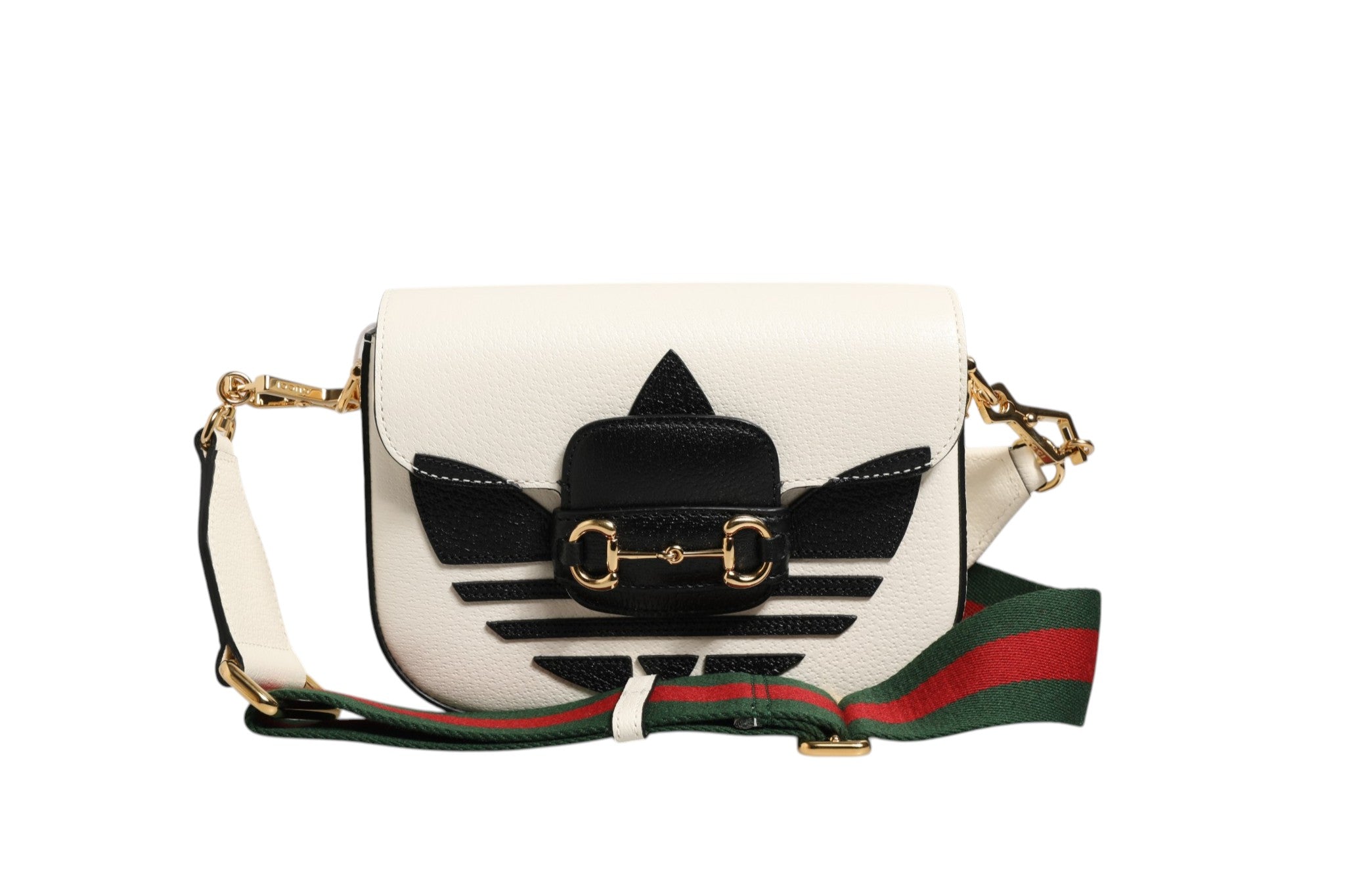 Gucci Gucci x Adidas 1955 Horsebit Shoulder Women's Bag (Pre-Owned)