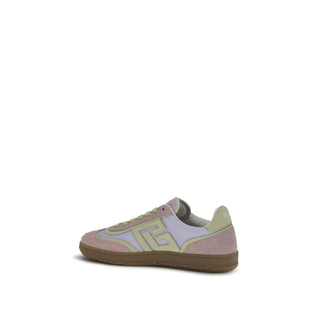 Balmain Multicolor Calf Leather Bos Taurus Athletic Women's Sneakers