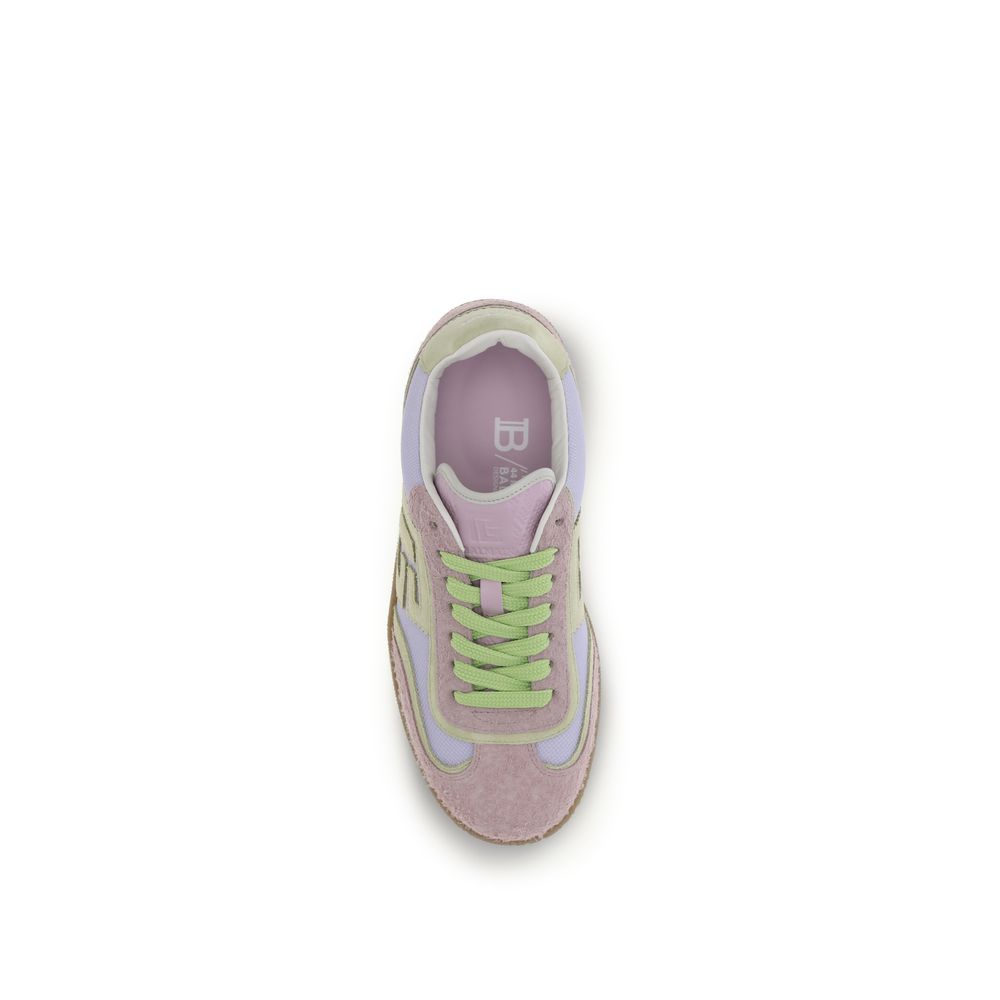 Balmain Multicolor Calf Leather Bos Taurus Athletic Women's Sneakers