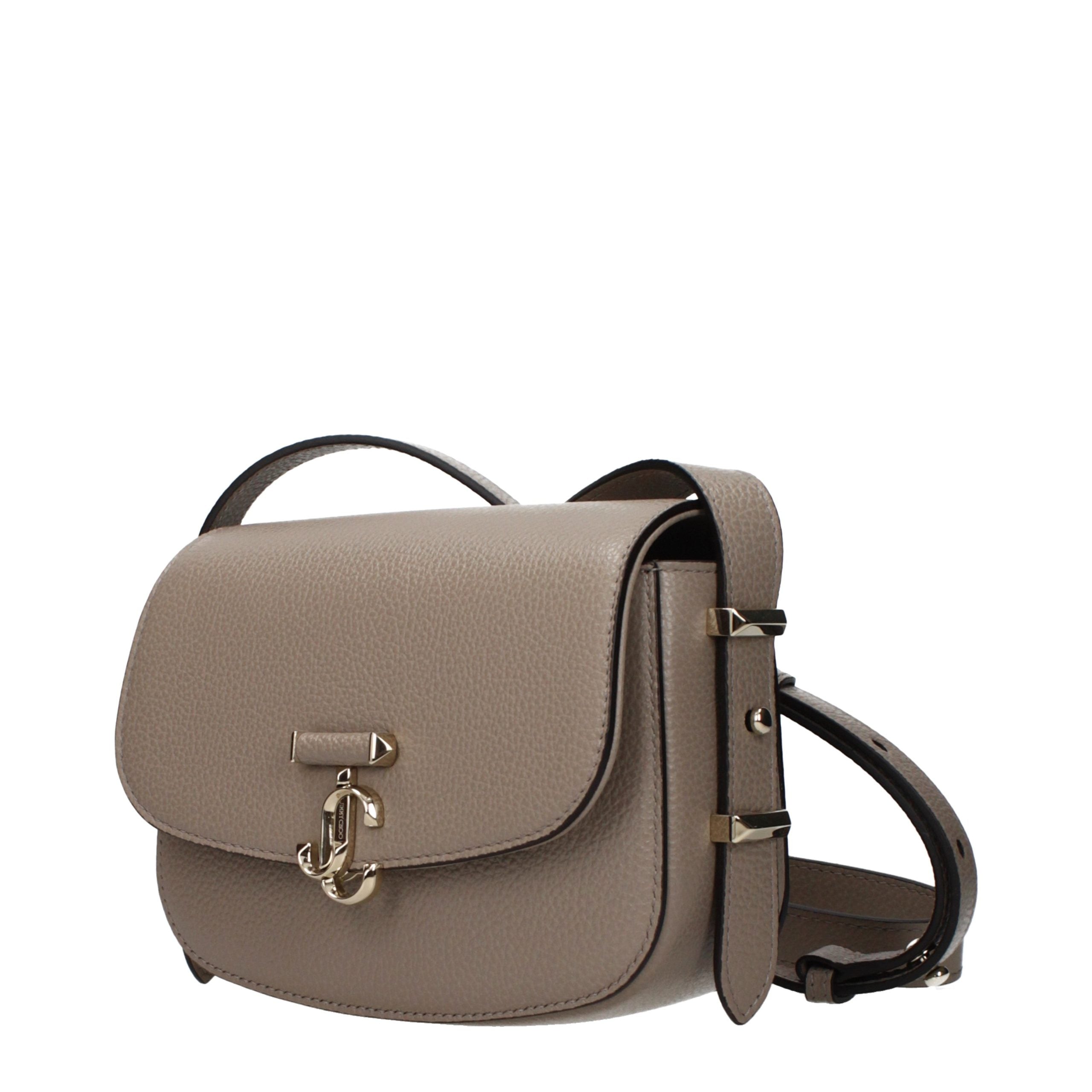 Jimmy Choo Gray Leather Crossbody Women's Bag