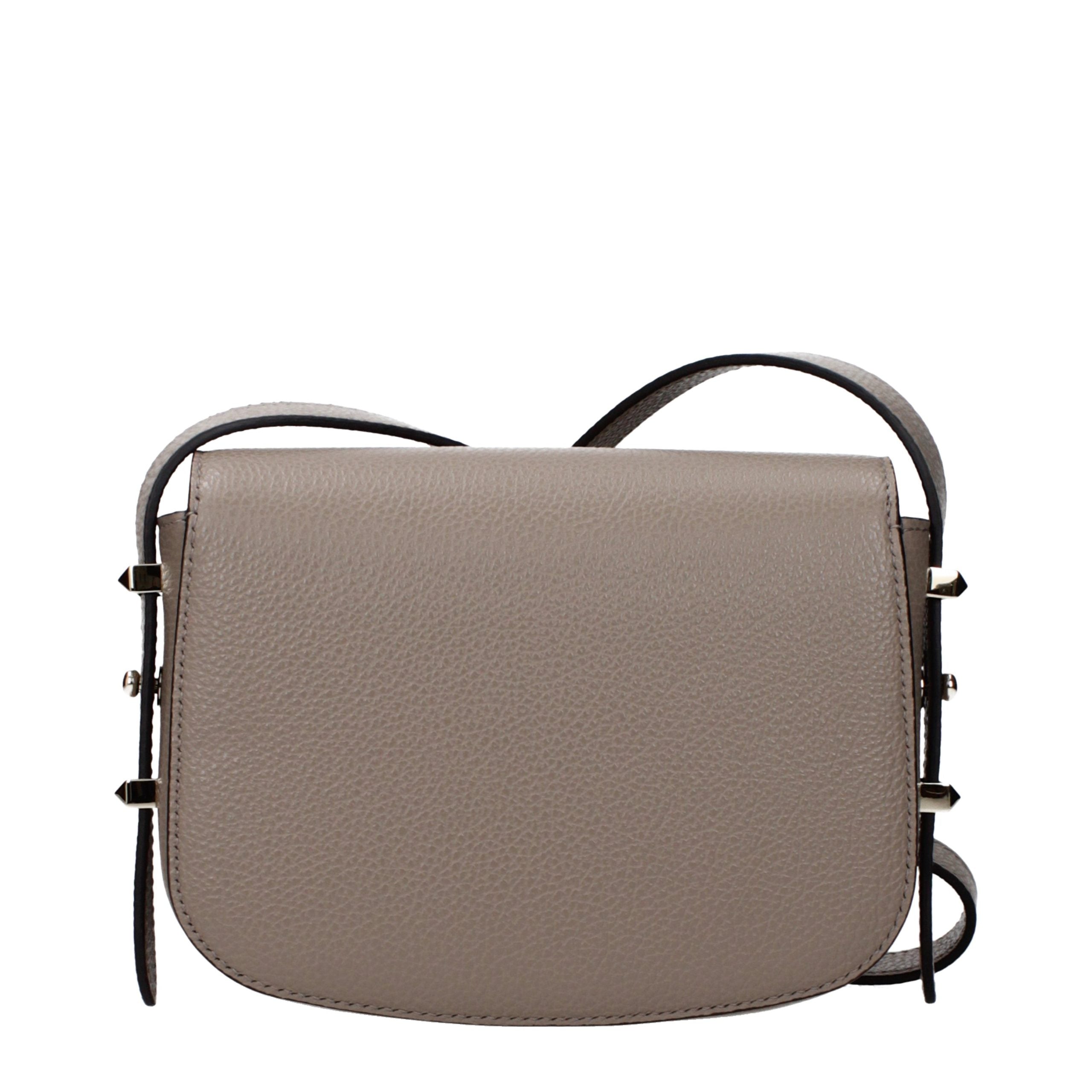 Jimmy Choo Gray Leather Crossbody Women's Bag