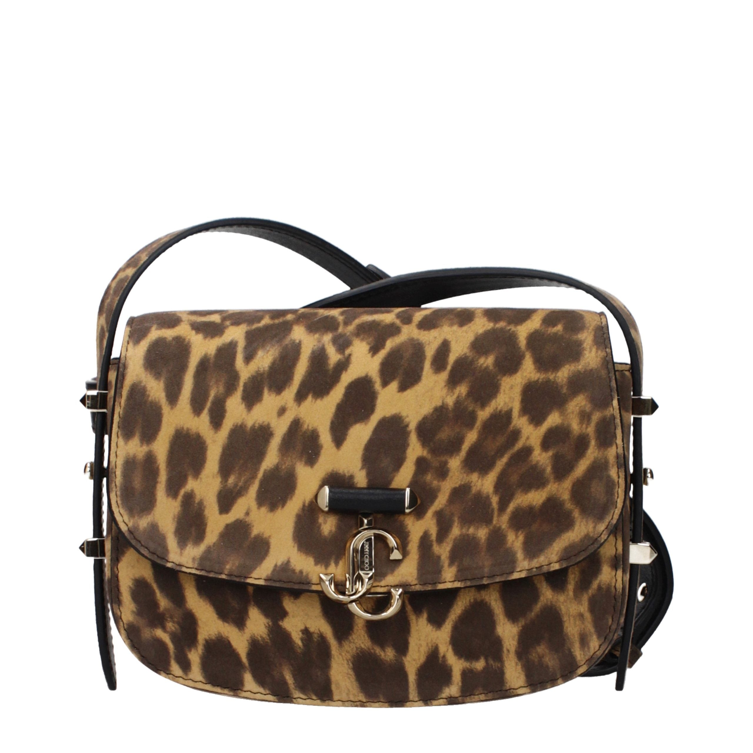 Jimmy Choo Brown Leather Crossbody Women's Bag
