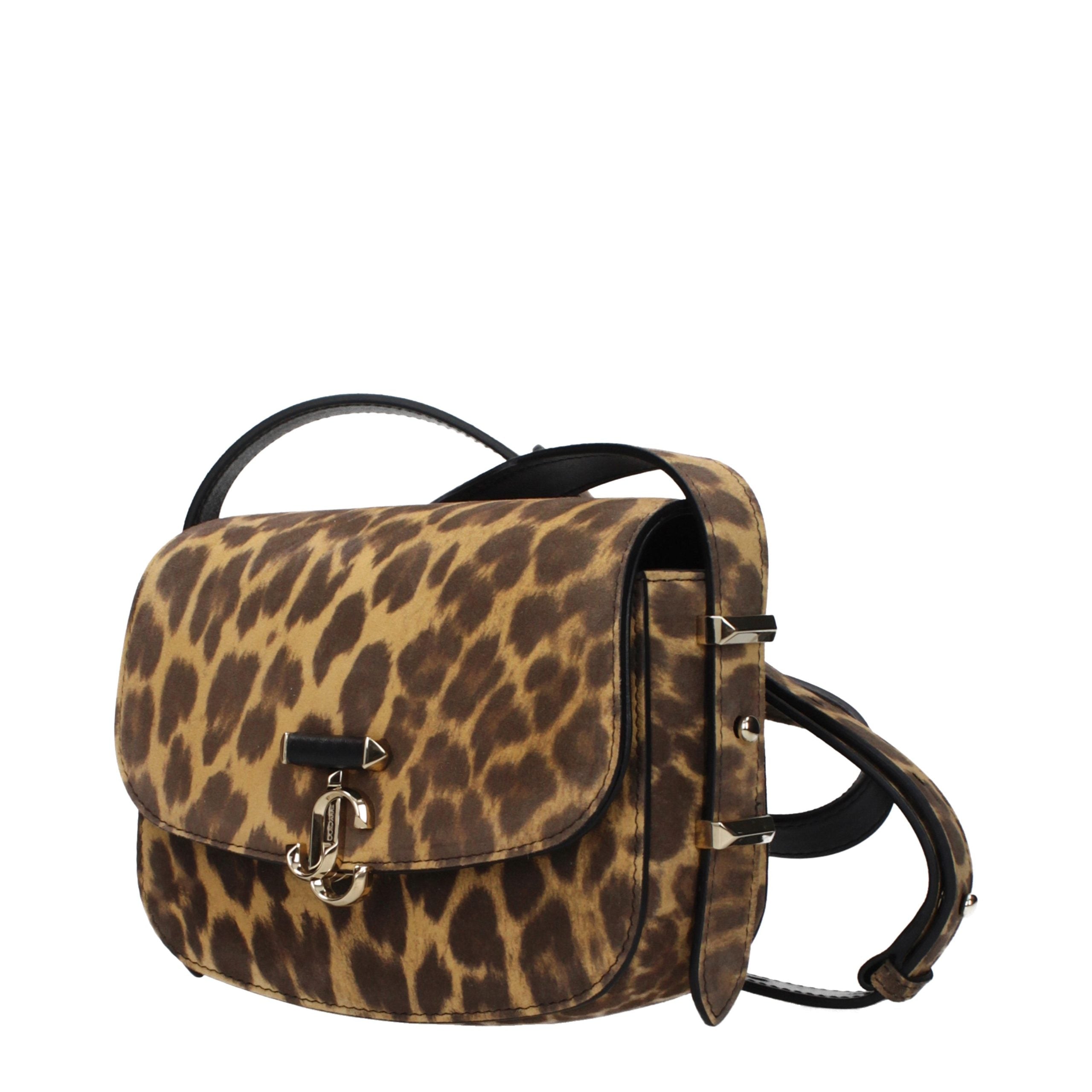 Jimmy Choo Brown Leather Crossbody Women's Bag
