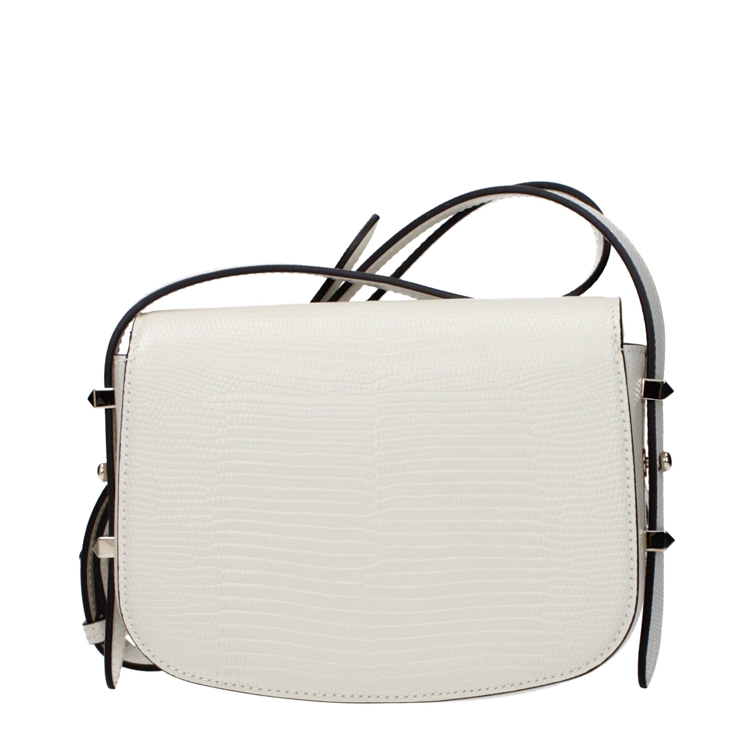 Jimmy Choo White Leather Shoulder Women's Bag